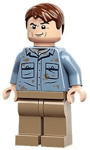 LEGO Jurassic Park Minifigure jw111 Dr. Alan Grant - Sand Blue Shirt (76961)