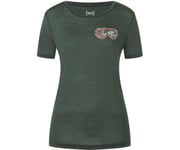 Super.natural Goggle Tee Women Deep Forest/Feather Grey/Aurora Red
