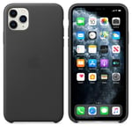 "iPhone 11 Pro Max Leather Case MX0E2ZM/ A" Black