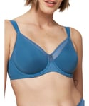 Triumph Womens True Shape Sensation High Apex Bra - Blue Polyamide - Size 32C