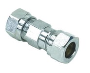 Gelia 3006111062 Klämringskoppling rak, förlängd, krom 15 mm