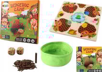 Leantoys Hedgehog Pussel Brädspel Lär Dig Räkna Trä