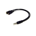 Pour SONY XPERIA Z3 Compact : Cable Audio Double Prise Jack 3,5 Mm Femelle