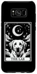 Coque pour Galaxy S8+ Carte de tarot vintage croissant de lune labrador retriever chien maman