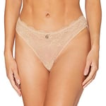 Emporio Armani Underwear Women's Virtual Lace Thong Underwear, Nude, M
