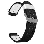 AISPORTS Compatible for Garmin Forerunner 235 Lite Strap Silicone, 16mm Soft Flexible Silicone Strap Sport Wristband Replacement Strap for Garmin Forerunner 220/230/235/620/630/735/Approach S20/S5/S6