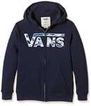 Vans - VANS CLASSIC ZIP HOODIE BOYS - Sweat-Shirt - Manches Longues - Garçon - Bleu (dress Blues/backwash) - Large (Taille fabricant: Large)