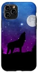 iPhone 11 Pro Forest Animal Werewolf Zoo Keeper Gift Moon Galaxy Howl Wolf Case