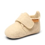Bisgaard Garçon Unisex Kinder Baby Wool First Walker Shoe, Crème, 26 EU