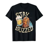 Stay Buzzed Funny Cicada Beer Great Comeback Tour 2024 T-Shirt