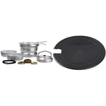 Trangia 27 Cookset With Kettle & Spirit Burner & Series Multi-disc, Silver, 7-Inch