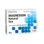 Natural MARINE MAGNESIUM 583mg + VITAMIN B1, B2, B6, B12, 30* Capsules 1m Supply