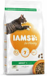 Iams Healthy Vitality Adult Cat Food With Lamb 2kg Complete Pet Adult Cat Food