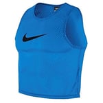Nike Mens Training Football Bib Réservoir Homme, Photo Blue/(Black), FR : L (Taille Fabricant : L)