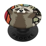 Live fast and eat trash Panda Raccoon Marder Raton laveur PopSockets PopGrip Interchangeable