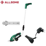 Unbranded ALLSOME 2 In 1 7.2V Electric Grass Hedge Trimmer Battery Rechargeable Shear Hedger Motor Garde