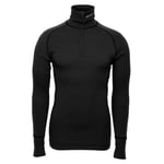 Brynje Unisex Arctic Zip Polo Shirt  Black M, Black