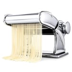 Pasta Machine Manual Noodle Maker Homemade Pasta Maker All In One 7 Thickness Settings For Fresh Fettuccine Spaghetti Lasagne Dough Roller Press Cutter Noodle Making Pasta Cutter Adjustable Wid