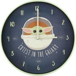 Star Wars The Mandalorian - Cutest In The Galaxy Wall clock multicolour