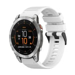 Garmin Epix Gen 2 22mm Klokkerem i silikon, 22mm - Hvit