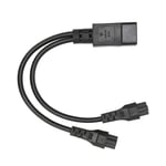 Splitter Power Plug Cord IEC320 C14 Male To Dual IEC320 C5 Female Power Cord REZ