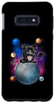Coque pour Galaxy S10e Staffordshire Bull Terrier The Moon Galaxy Dog In Space