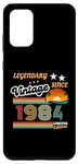 Coque pour Galaxy S20+ Vintage légendaire depuis 1984, 40e anniversaire, Millésime 1984