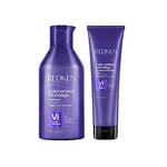 REDKEN, Shampoing & Masque Violet Neutralisant Express pour Cheveux Blonds, Riche en Protéines, Color Extend Blondage, 300 ml + 250 ml