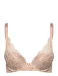 Glamour Refined Triangle Bra Lingerie Bras & Tops Plunge Bras Beige WONDERBRA