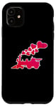 iPhone 11 Iron Horse Engine Hearts Valentine's Train Graphic For Kids Case