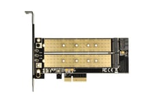 Delock - lagringskontrol - M.2 Card / SATA 6Gb/s - PCIe x4