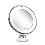Make Up spejl med LED lys - 10X forstørrelse