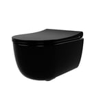 svedbergs vegghengt toalett sort wc vägghängd 36x40x52 svart
