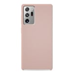 Coque silicone unie Soft Touch Sable rosé compatible Samsung Galaxy Note 20 Ultra - Neuf