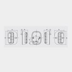 Lalizas Lanternset för sidomontering FOS LED 20 Set Port & Starboard sideLights, 1.5 W, 12 - 24 V, 112.5°, svart plast, 90 x 65 38 mm, röd/grön, båtar <20 meter + ljuskälla 2 1,5 W