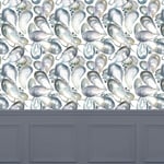 Mussel Shells Wide-Width Wallpaper By the Metre