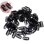 10/100 Toupee Wig Clips Snap W/ Rubber Back Hair Extension 100pcs