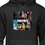 Barn-Hoodie | Mjuk Huvtröja för Barn Fortnite svart 9-11 År