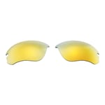 Walleva 24K Gold Polarized Replacement Lenses For Oakley Flak Draft Sunglasses