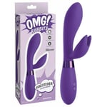 OMG Rabbit Bestever Clit Vibrator Purple Silicone Waterproof Bunny Cute Sex Toy
