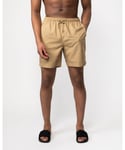 Fred Perry Mens Classic Swim Shorts - Stone - Size Large