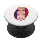 Funny three pig heads PopSockets Swappable PopGrip