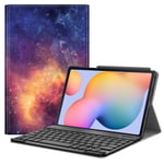 FINTIE Keyboard Case for Samsung Galaxy Tab S6 Lite 10.4 Inch Tablet 2020 (SM-P610/P615), Slim Stand Cover with Secure S Pen Holder, Detachable Wireless Bluetooth Keyboard (UK Version), Galaxy