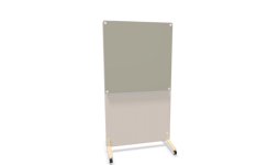 Götessons Golvskärm med whiteboard på hjul 2 storlekar | Sketch 1000 x 1800 mm Sand