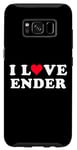 Coque pour Galaxy S8 I Love Ender Nom assorti Girlfriend & Boyfriend Ender