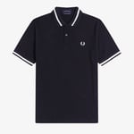 Fred Perry Men's Made In England Single Tipped Polo Shirt - Navy