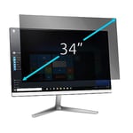 Kensington Monitor Screen Privacy Filter 34" Inch, 21:9-2 Way Removable Compatible with LG, ViewSonic, Samsung, BENQ - Protects Confidential Data, Reduced Blue Light via Anti-Glare Coating (627436)