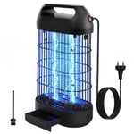 Lampe Anti Moustique Interieur, Tue Mouche Moustique Électrique Ultraviolet 18W, Piege Mouches Moustiques Lumière Grill Insects