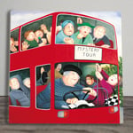 Mystery Tour Tile Picture Plaque Sign London Bus Artwork By Beryl Cook 20x20cm