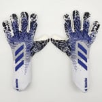 Professionella Vattentäta Silikonhandskar med Halkskydd i Latex för Vuxna och Barn - Fotbollsmålvaktshandskar #1 blue and white 6